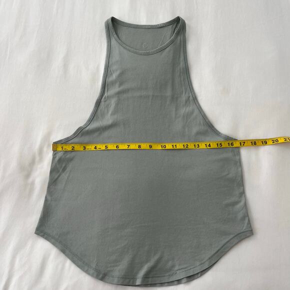 Lululemon Sweat Date Singlet Tank Top in Misty Moss Green Blue, Size 4 - Picture 7 of 9